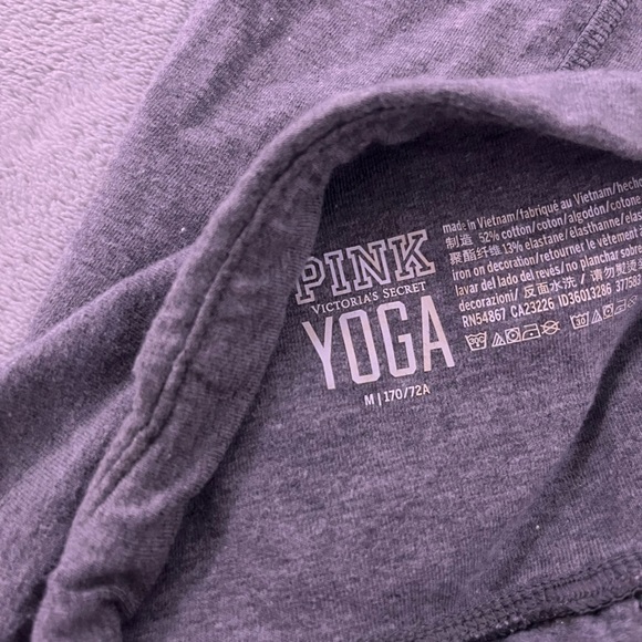 Gray pink leggings with side pockets - Picture 2 of 2